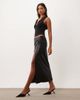 ASOS DESIGN ASOS DESIGN PU wrap over pencil skirt in black - 1