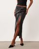 ASOS DESIGN ASOS DESIGN PU wrap over pencil skirt in black - 2