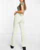 ASOS DESIGN ASOS DESIGN puddle flare pants with slit hem in peppermint-Green - 2