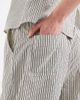 ASOS DESIGN ASOS DESIGN pull on pants in gray and cream stripes - part of a set-Black - 3