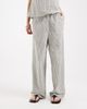 ASOS DESIGN ASOS DESIGN pull on pants in gray and cream stripes - part of a set-Black - 4