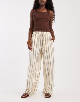 ASOS DESIGN ASOS DESIGN pull on pants in stripes - part of a set-Multi