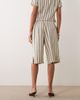 ASOS DESIGN ASOS DESIGN pull on satin bermuda in multi stripes - part of a set - 4