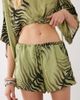ASOS DESIGN ASOS DESIGN pull on satin short in green zebra print - part of a set-Multi - 4