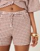 ASOS DESIGN ASOS DESIGN pull on shorts in pink gingham-Multi - 2