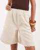ASOS DESIGN ASOS DESIGN pull on shorts in textured denim-Neutral - 1
