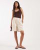 ASOS DESIGN ASOS DESIGN pull on shorts in textured denim-Neutral - 2