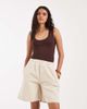 ASOS DESIGN ASOS DESIGN pull on shorts in textured denim-Neutral - 3