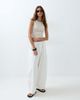 ASOS DESIGN ASOS DESIGN pull on tie waist pants in white - 1