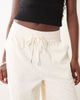 ASOS DESIGN ASOS DESIGN pull on waist wide leg cord pants in eggnog-Yellow - 3