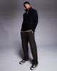 ASOS DESIGN ASOS DESIGN quarter zip fleece sweatshirt in black - 4