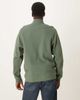 ASOS DESIGN ASOS DESIGN quarter zip ribbed sweatshirt in green - 3