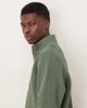 ASOS DESIGN ASOS DESIGN quarter zip ribbed sweatshirt in green - 4