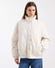 ASOS DESIGN ASOS DESIGN quilted bomber jacket with yoke detail in cream-Neutral - 1