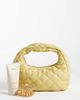 ASOS DESIGN ASOS DESIGN quilted clutch purse in buttermilk yellow - 2