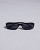 ASOS DESIGN ASOS DESIGN racer slim wrap sunglasses with black frames - 4