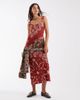 ASOS DESIGN ASOS DESIGN racer tie wait detail midaxi dress-Multi - 2