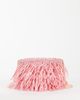 ASOS DESIGN ASOS DESIGN raffia tassel clutch bag in pink - 1