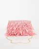 ASOS DESIGN ASOS DESIGN raffia tassel clutch bag in pink - 4
