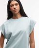 ASOS DESIGN ASOS DESIGN raglan sleeve heavyweight boxy crop tee in washed blue - 3