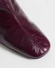 ASOS DESIGN ASOS DESIGN Raiden soft leather block heel ankle boots in burgundy-RED - 2
