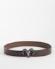 ASOS DESIGN ASOS DESIGN rams head western buckle faux leather belt in brown - 1
