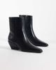 ASOS DESIGN ASOS DESIGN Raul heeled cowboy ankle boots in black - 1