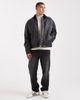 ASOS DESIGN ASOS DESIGN real leather coach jacket in black - 2