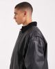 ASOS DESIGN ASOS DESIGN real leather coach jacket in black - 4