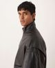 ASOS DESIGN ASOS DESIGN real leather oversized track jacket in black - 4
