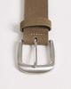 ASOS DESIGN ASOS DESIGN real suede belt in khaki-Green - 3