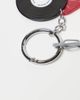 ASOS DESIGN ASOS DESIGN record disc and cord bag charm keyring in multi - 3