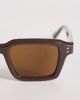 ASOS DESIGN ASOS DESIGN rectangle sunglasses in brown frame with brown lens-Neutral - 2