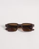 ASOS DESIGN ASOS DESIGN rectangle sunglasses in brown frame with brown lens-Neutral - 3