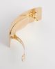 ASOS DESIGN ASOS DESIGN rectangular hair clip in brushed gold tone-Silver - 3