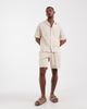 ASOS DESIGN ASOS DESIGN regular dress shorts in stone seersucker - part of a set-Neutral - 1