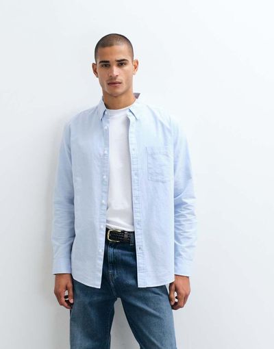 ASOS DESIGN ASOS DESIGN regular fit oxford shirt in blue