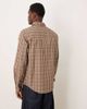 ASOS DESIGN ASOS DESIGN regular fit plaid shirt in brown - 3