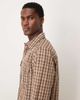 ASOS DESIGN ASOS DESIGN regular fit plaid shirt in brown - 4