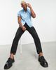 ASOS DESIGN ASOS DESIGN regular fit satin shirt in blue floral jacquard - 4