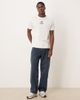 ASOS DESIGN ASOS DESIGN regular fit T-shirt with tipped neck and text embroidery in white - 2
