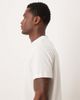 ASOS DESIGN ASOS DESIGN regular fit T-shirt with tipped neck and text embroidery in white - 4