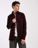 ASOS DESIGN ASOS DESIGN regular fit textured shirt in burgundy - 1