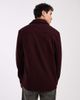ASOS DESIGN ASOS DESIGN regular fit textured shirt in burgundy - 3