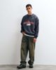 ASOS DESIGN ASOS DESIGN regular henley sweatshirt with NYC script graphic in gray - 3
