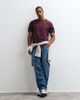 ASOS DESIGN ASOS DESIGN regular ringer T-shirt in washed burgundy-Red - 2