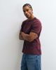 ASOS DESIGN ASOS DESIGN regular ringer T-shirt in washed burgundy-Red - 3