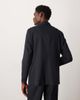 ASOS DESIGN ASOS DESIGN regular wrap shawl neck pinstriped suit jacket in navy - 3