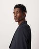 ASOS DESIGN ASOS DESIGN regular wrap shawl neck pinstriped suit jacket in navy - 4