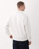 ASOS DESIGN ASOS DESIGN relaxed 1/4 zip sweatshirt with collar in ecru-White - 3